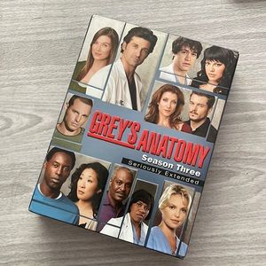 Grey’s Anatomy Season 3 Seriously Extended Seven Discs DVD Used